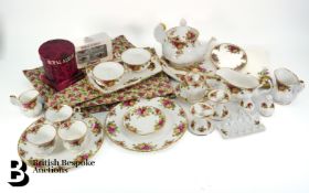 Comprehensive Royal Albert Country Roses Tea and Dinner Service
