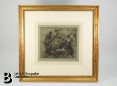 Erich Wolfsfeld (Polish 1884-1956) Etching