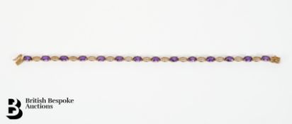 9ct Gold Semi-Precious Stone Bracelet