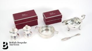 Silver Salt and Pepper Grinders