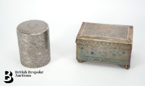 Malay Silver Box and Cover