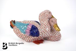 Herend Porcelain Duck Group