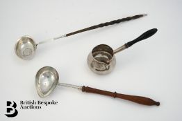 Georgian Silver Brandy Warmer and Ladles