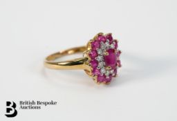 9ct Ruby and Diamond Ring