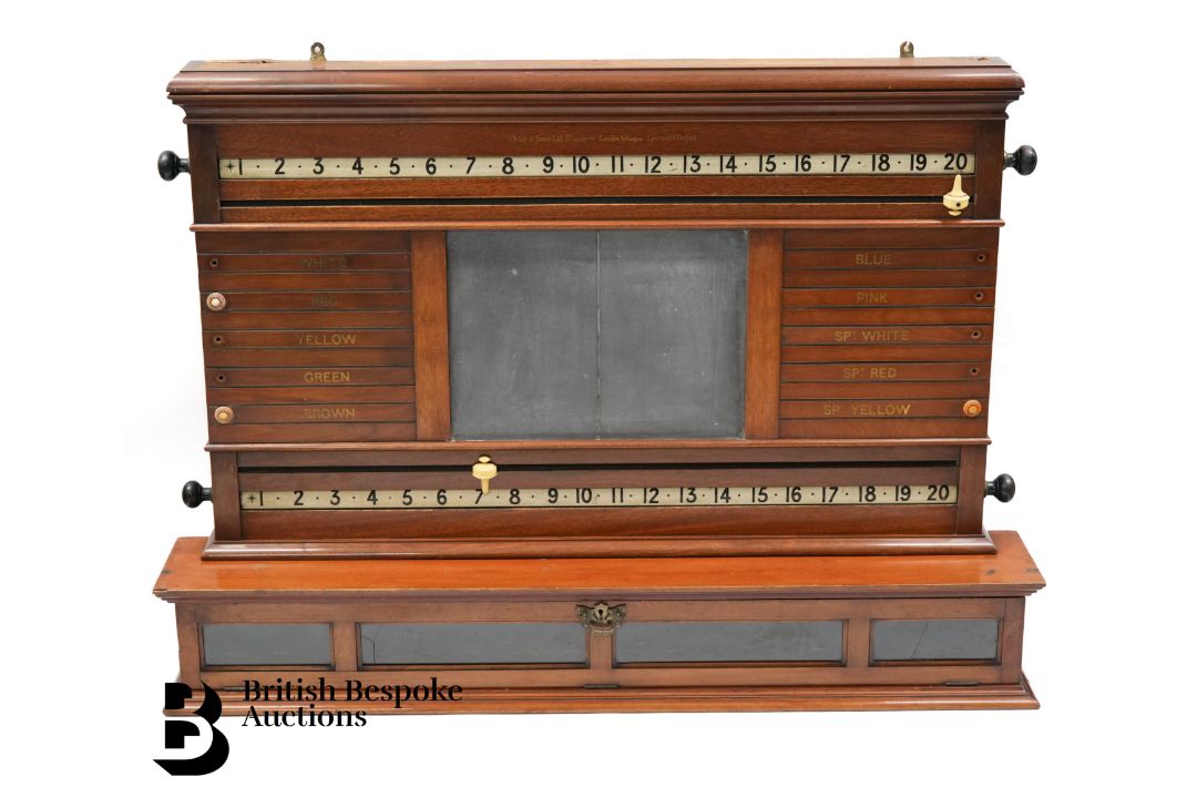 Edwardian Orme & Sons Snooker/Billiards Score Board and Table Canopy Light - Image 1 of 6