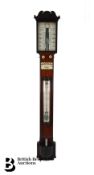 19th Century Mahogany Tagliabue & Casella Mercury Barometer