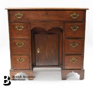 Antique Oak and Mahogany Writing Desk