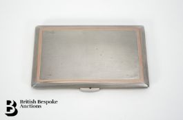 Silver and Rose Gold Cigarette Case