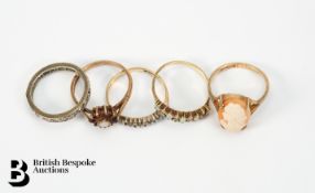 Four 9ct Gold Rings
