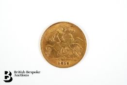 Gold Half Sovereign