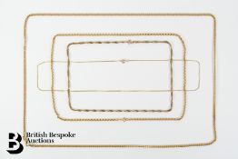 Four 9ct Gold Chains