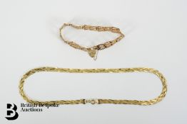 9ct Gold Woven Necklace