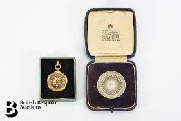 9ct Gold and Enamel Prize Medallion