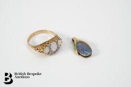 9ct Gold Ring and Pendant