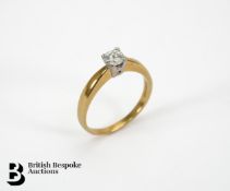 18ct Gold Solitaire Diamond Ring