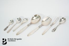 Georg Jensen Silver Salad Servers