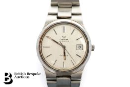 Vintage Gentleman's Stainless Steel Omega Geneve Wrist Watch