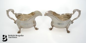 Pair of George III Silver Sauce Boats