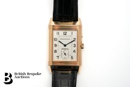 18ct Gold Jaeger LeCoultre Night and Day Reverso Wrist Watch