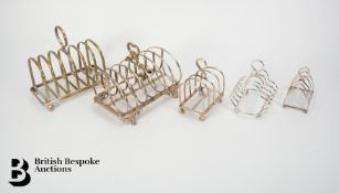 Three Silver Toast Racks