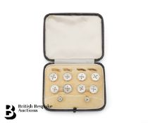 9ct and 18ct Gold and Mother of Pearl Buttons, Cufflinks and Studs