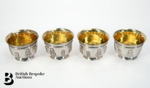 Four Silver Gilt Salts