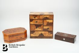 Japanese Cabinet with Two Jewellery Boxes