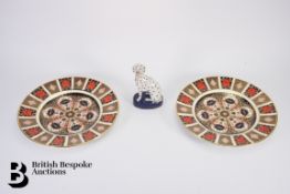 Crown Derby Imari Pattern Plates
