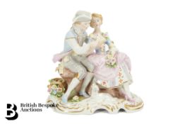 German Porcelain Figural Group