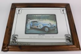 Attractive Rolls-Royce Showroom Advertising Mirror