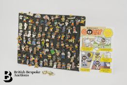 Collection of 106 Golly Badges