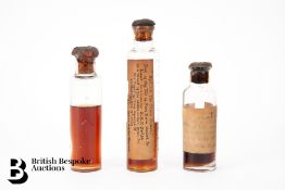 Antique Glass Rum Bottles