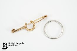 Edwardian Seed Pearl Brooch