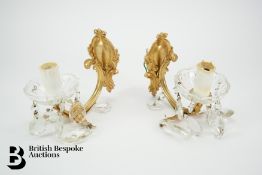 Pair of Crystal Wall Lights