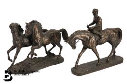 Bronze Effect Equine Figures