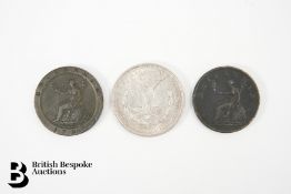1886 Silver Dollar, 1797 and 1806 Britannia Pennies