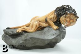 Royal Doulton Lion on a Rock HN 2641