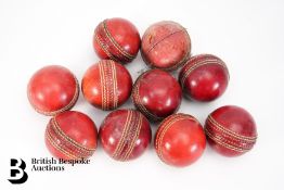 Ten Cricket Balls