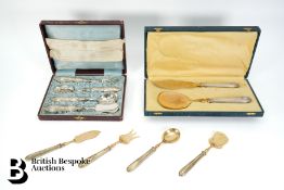 French Silver Gilt Ice Cream Servers