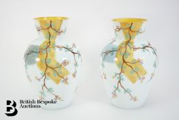 Pair of Victorian Glass Vases