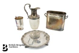 Silver Plated Circular Tray