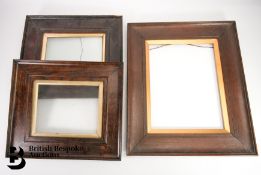 Three Vintage Oak Frames