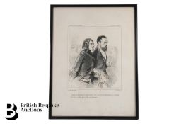 Paul Gavarni (1804-1866) Lithograph