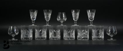Quantity of Lead Crystal Glasses
