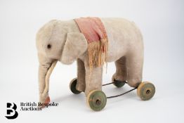 Child's Push Along Elephant