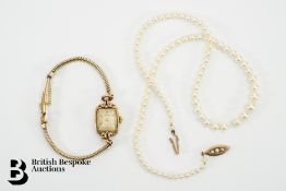 Graduated Cultured Pearl Necklace