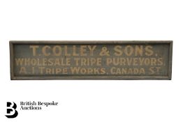 Early 20th Century Wooden Sign