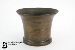 Three Large English Mortar and Pestle
