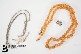 Antique Glass Necklace