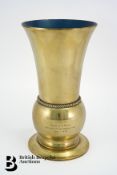 Large Brass Flower Vase